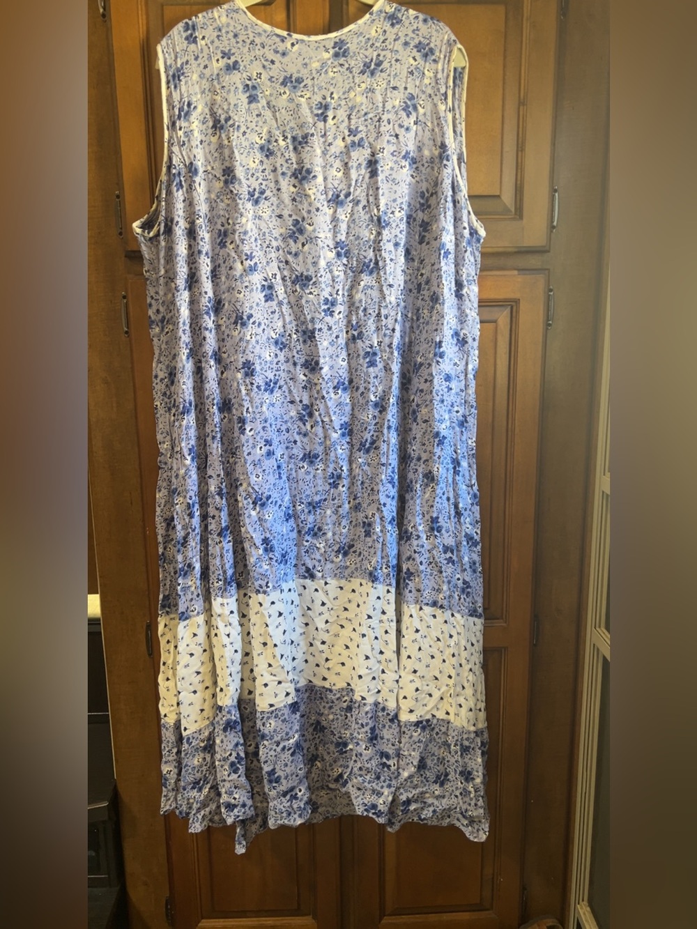 🌸Victoria Holley Boho Floral Patchwork Tiered Maxi Dress 3X - Picture 6 of 10